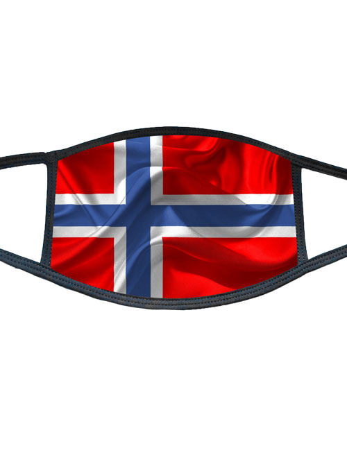 Munnbind norsk flagg