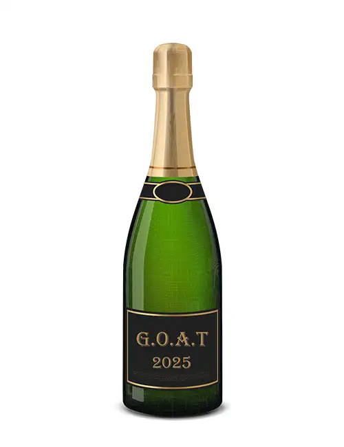 Champagne flaske GOAT