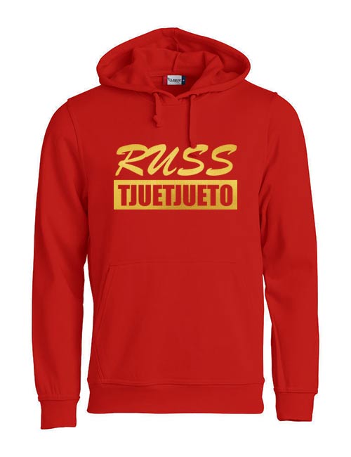 Basic hoodie russ tjuetjueen red
