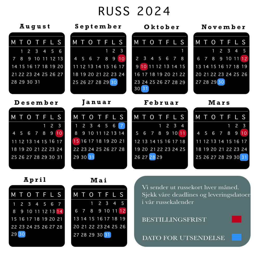 Russe kalender 2024